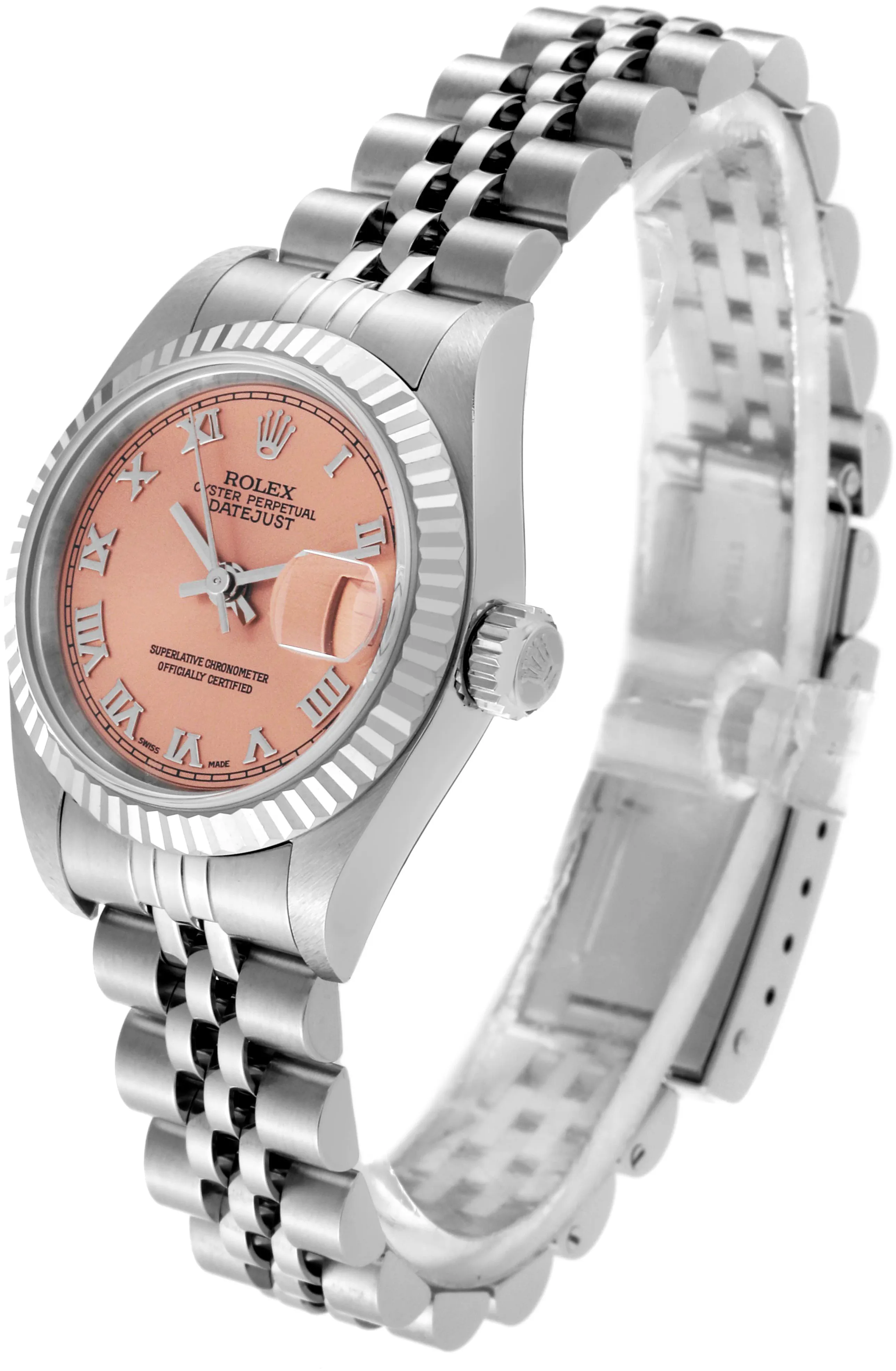 Rolex Lady-Datejust 79174 26mm Stainless steel Salmon 3