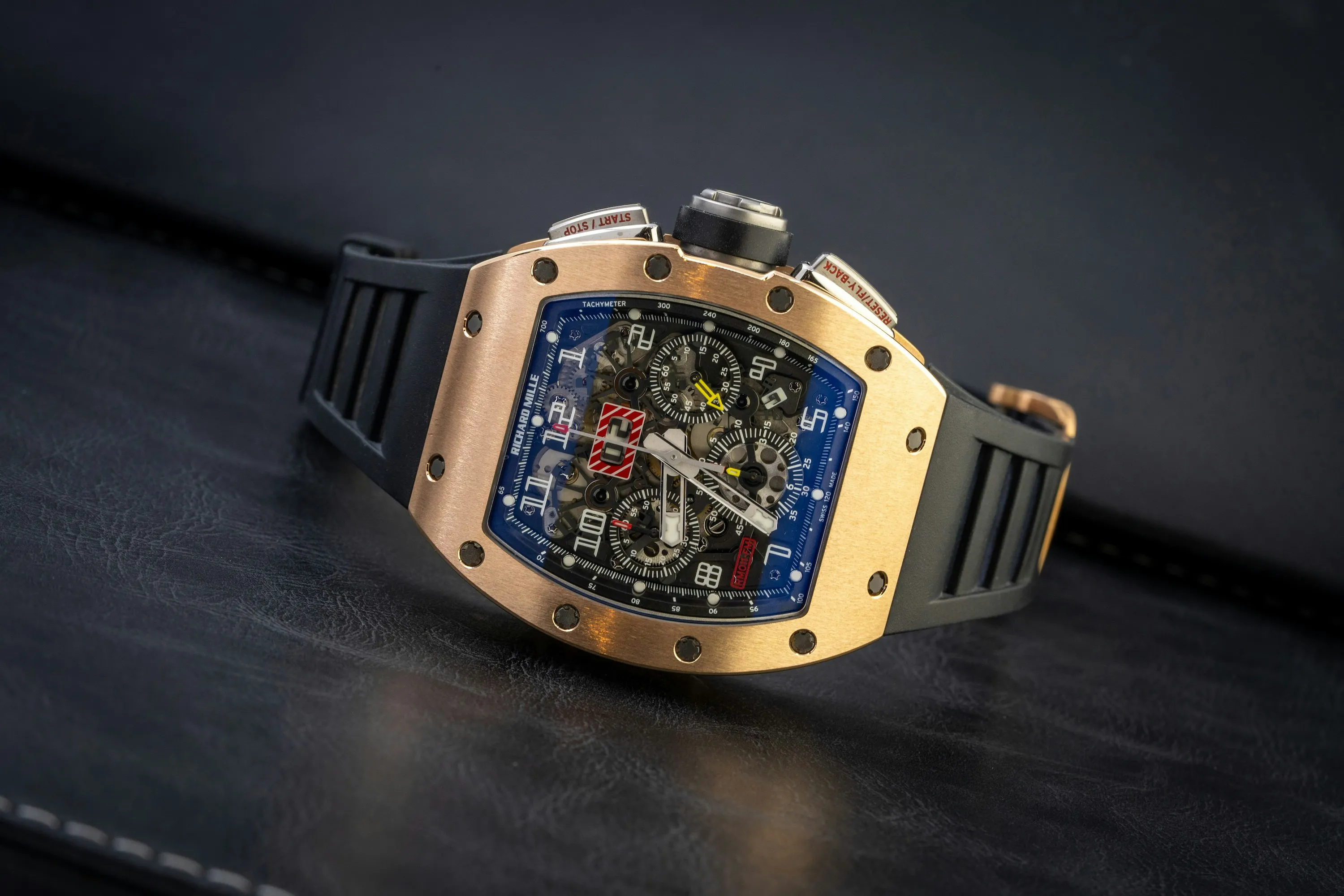 Richard Mille RM011 Felipe Massa RM011 FQ 50mm Rose gold Skeleton