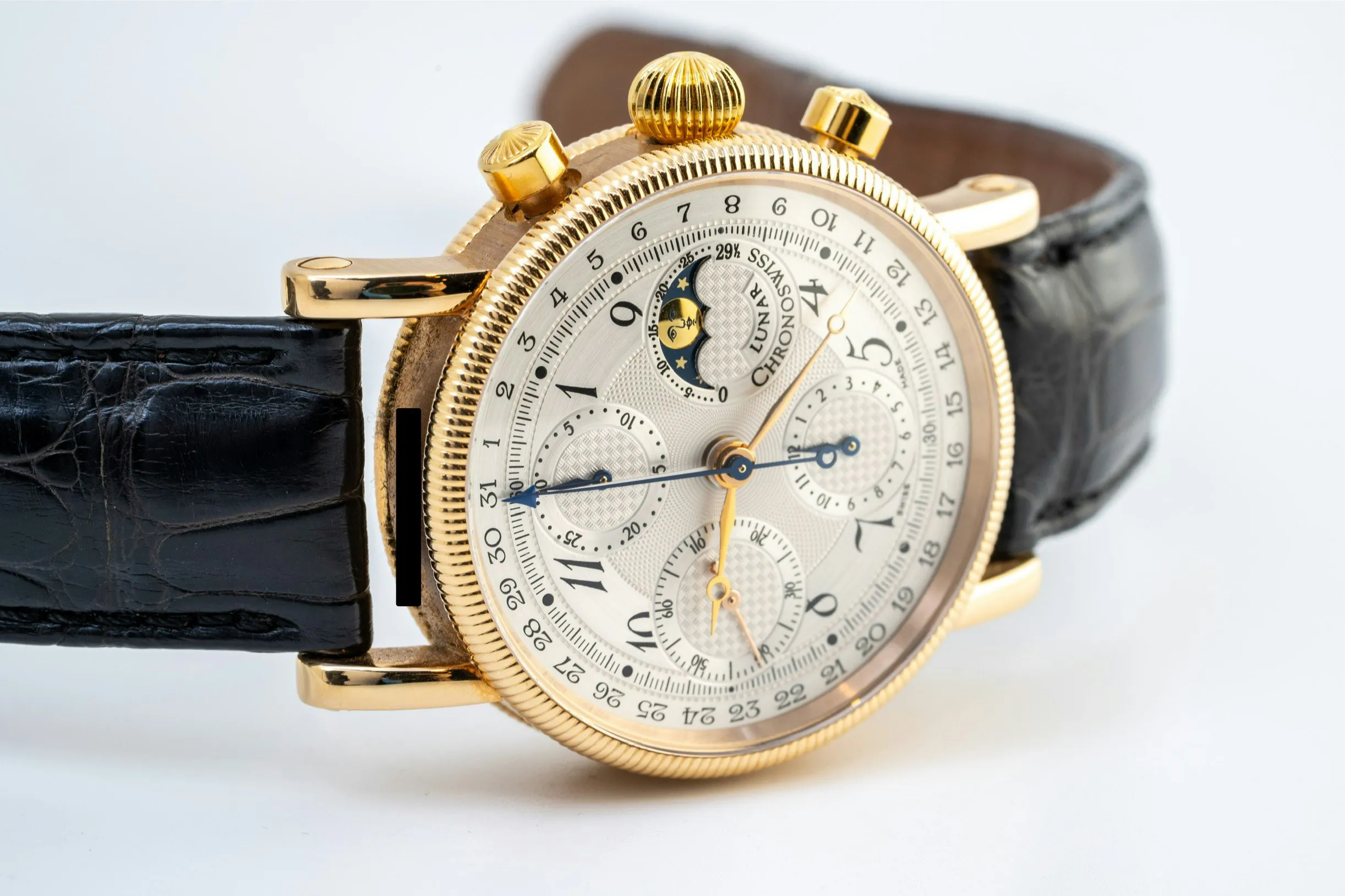 Chronoswiss Lunar Chronograph CH 7521 R 38mm Rose gold White