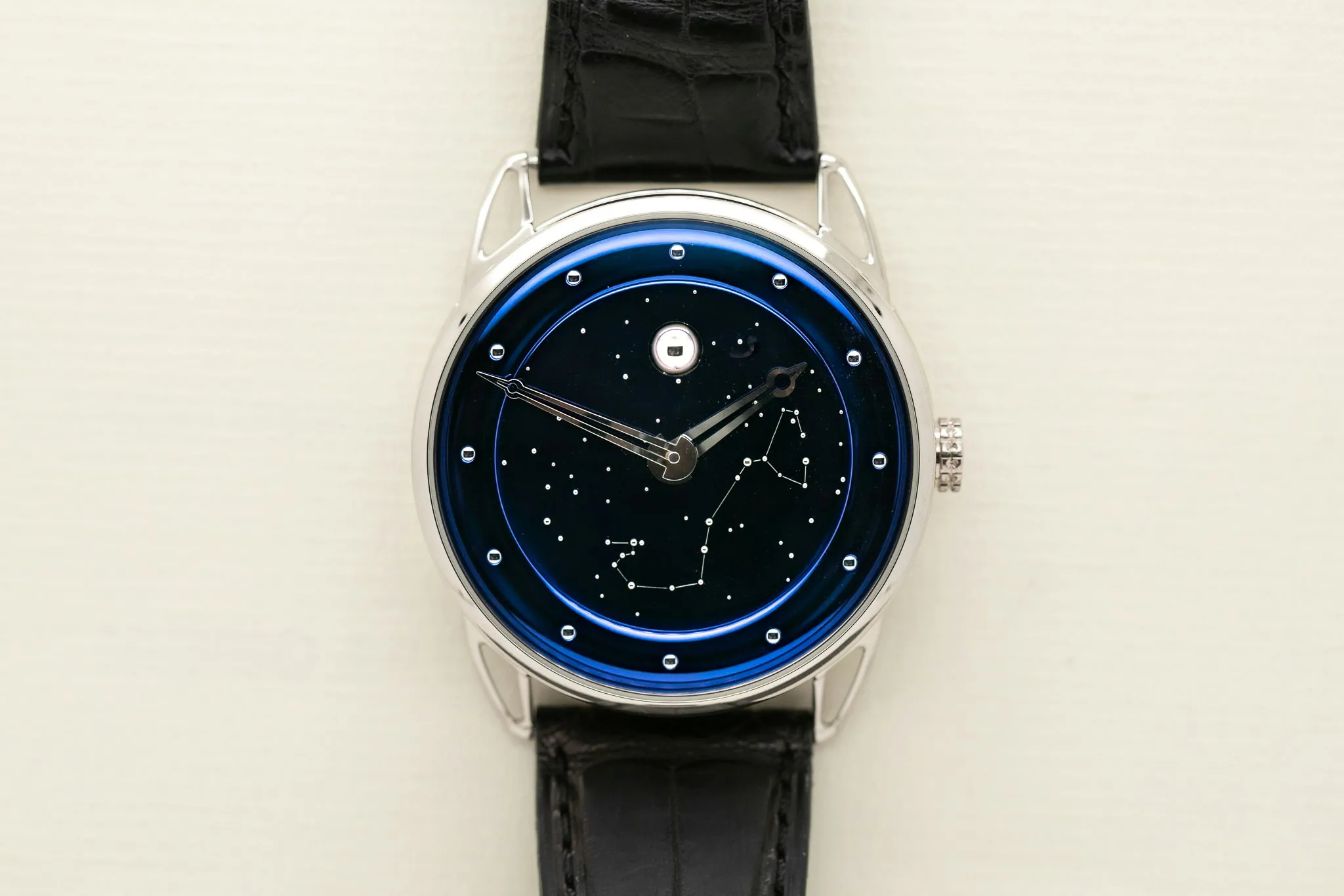 De Bethune Moon Phase Starry Sky DB25 44mm White gold Blue