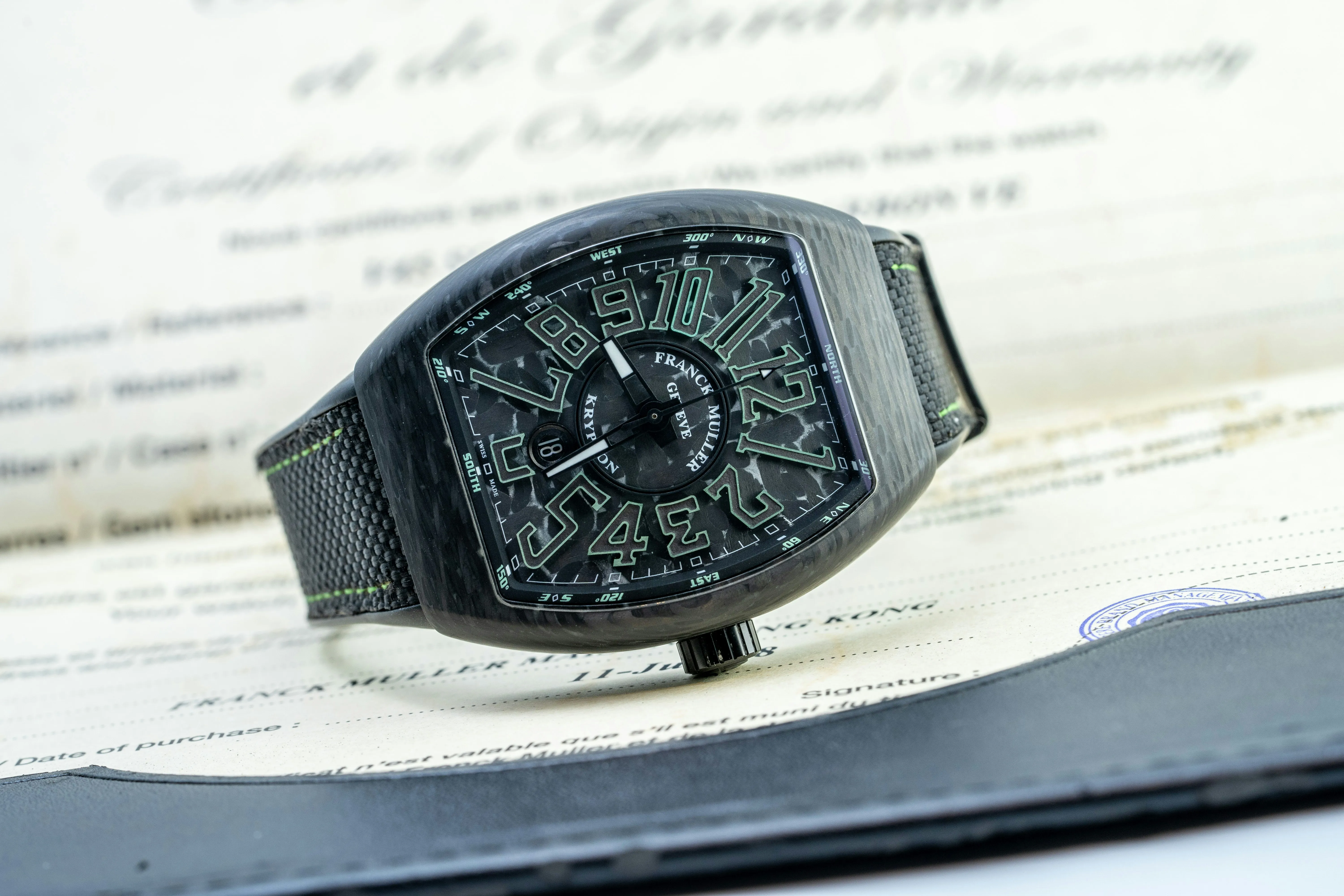 Franck Muller Vanguard V 45 SC DT 44mm Carbon Black