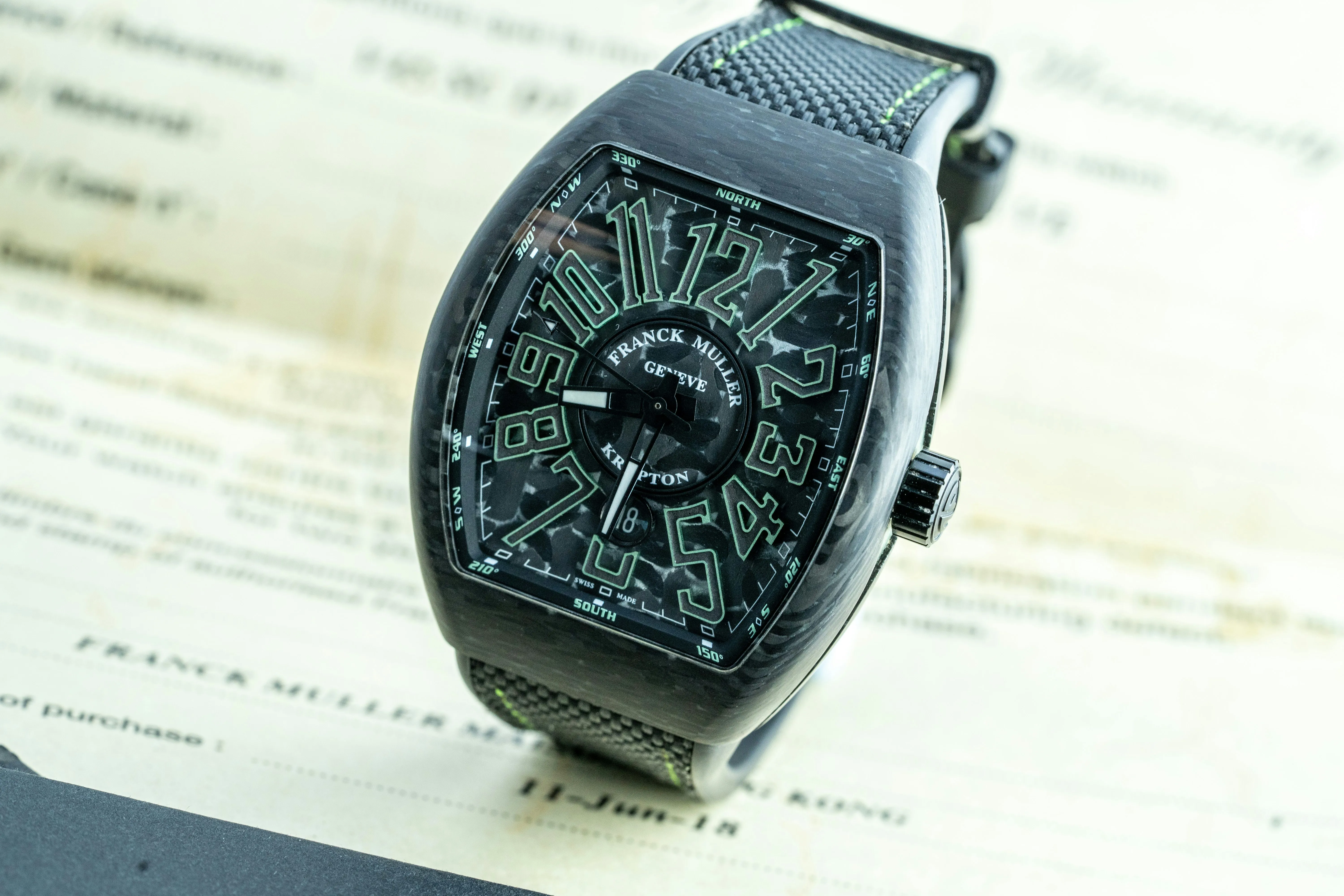 Franck Muller Vanguard V 45 SC DT 44mm Carbon Black 1