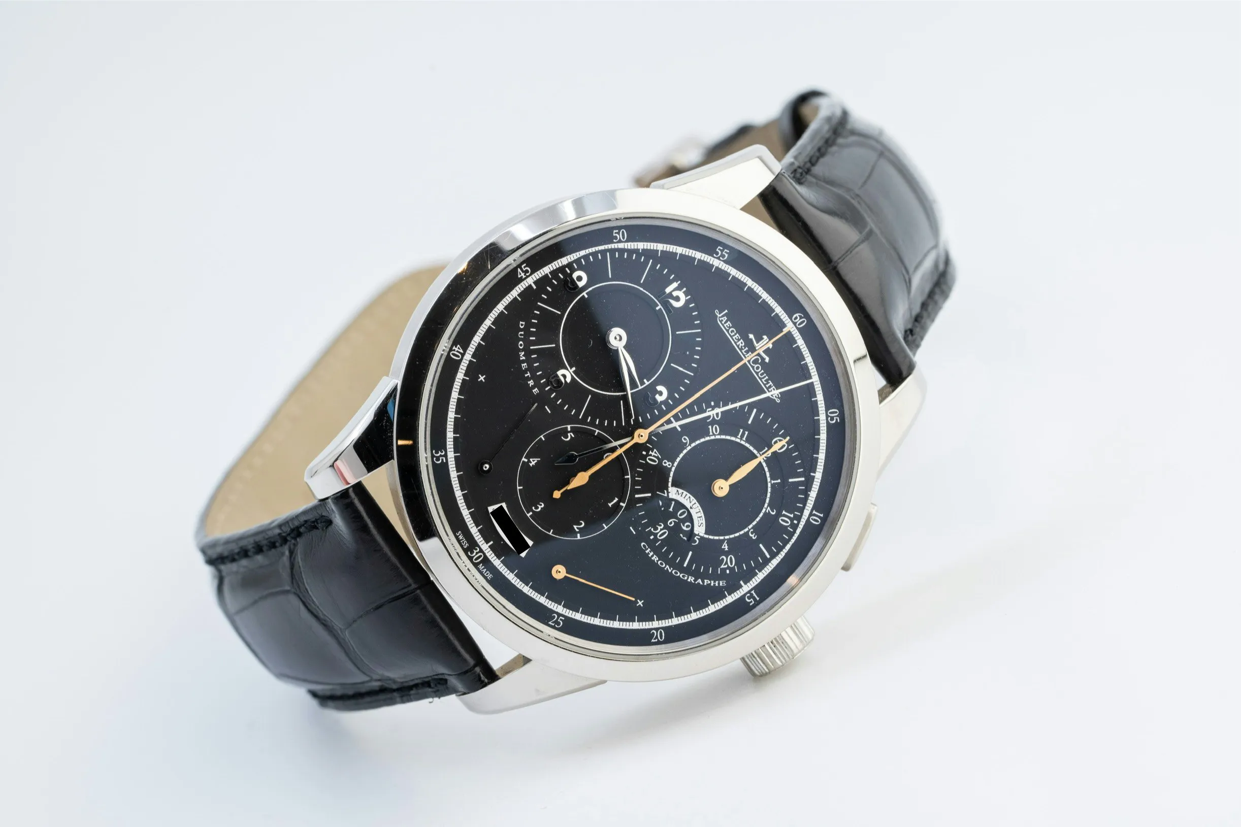 Jaeger-LeCoultre Duomètre 600.3.28.S 42mm White gold Black