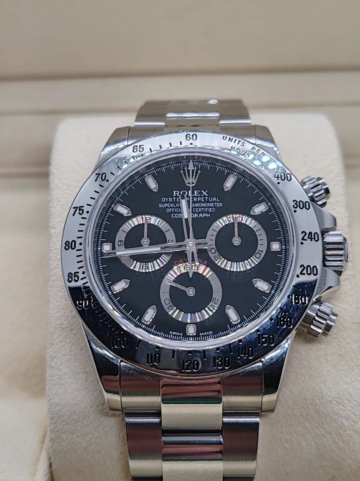 Rolex Daytona 116520 40mm Stainless steel Black 4