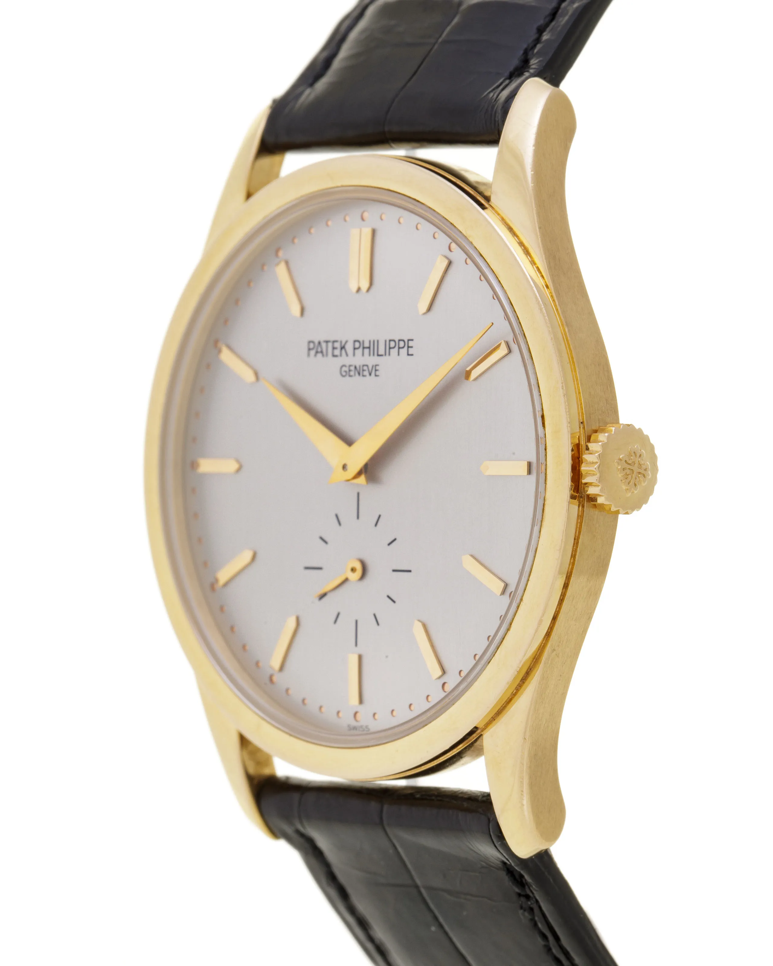 Patek Philippe Calatrava 5196 37mm 18k Gold Silver Matte 1