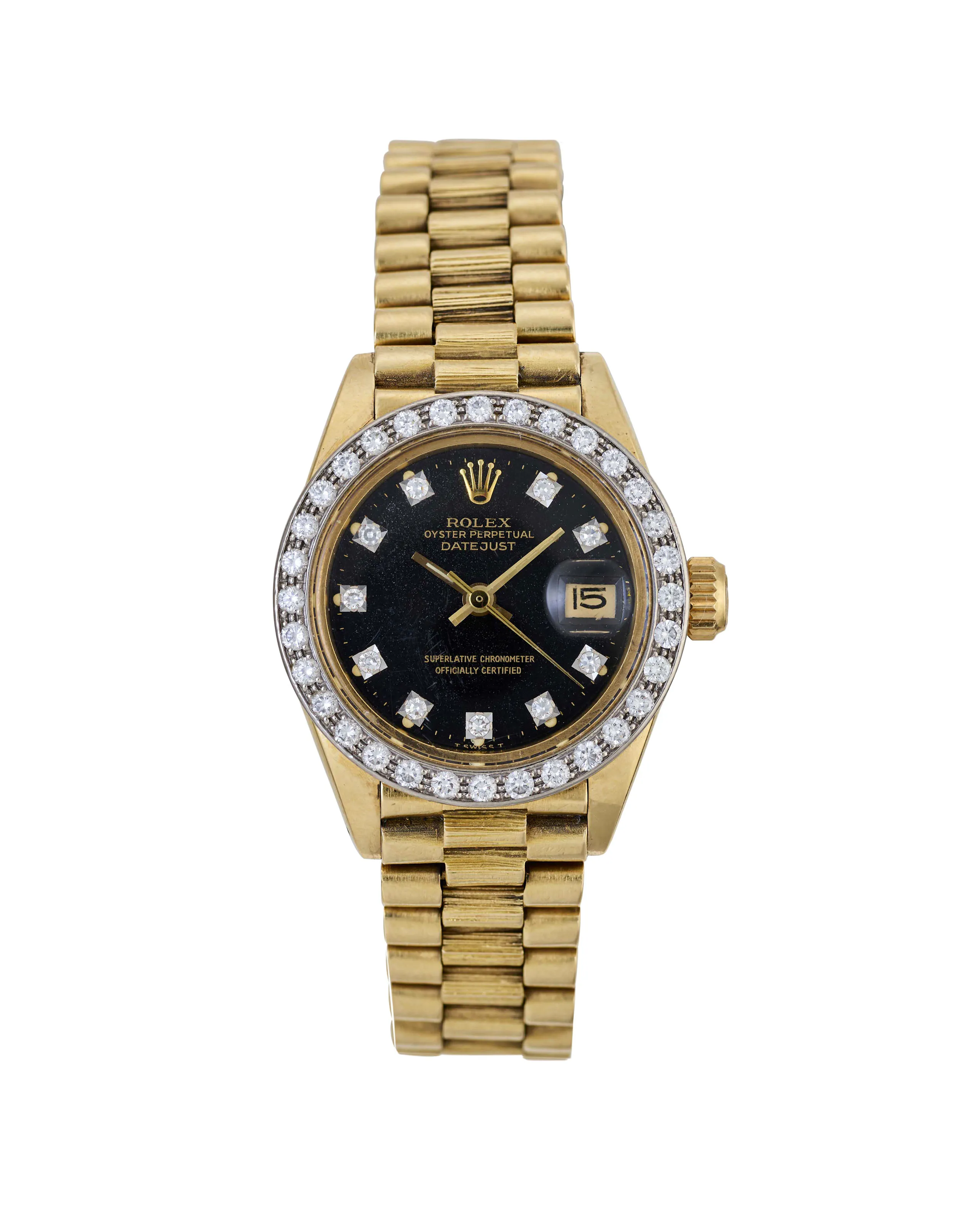 Rolex Datejust 6917/6900 26mm 18k Gold Black