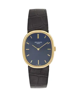 Patek Philippe Golden Ellipse 3848 18k Gold Blue