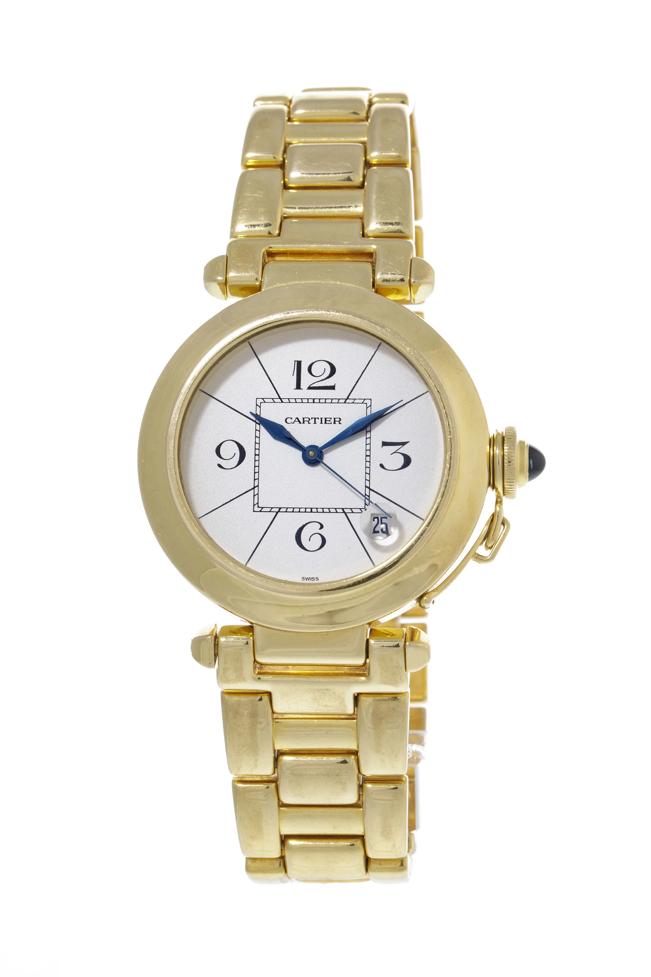 Cartier Pasha 820901 38mm 18k Gold Silver