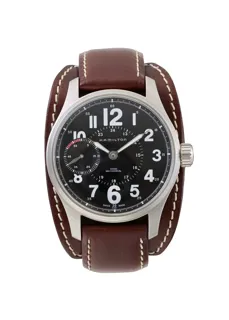 Hamilton Khaki Stainless steel Black