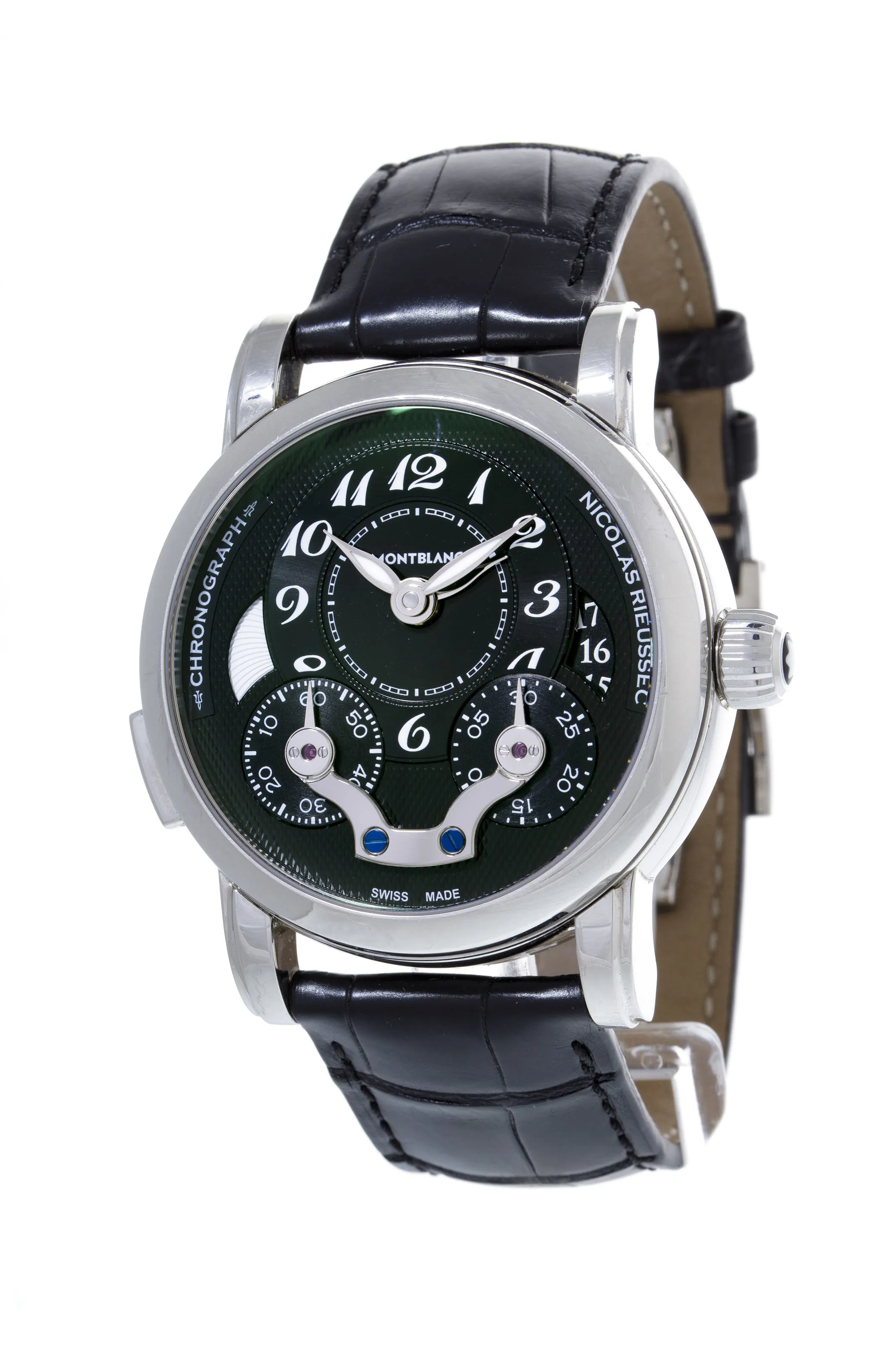 Montblanc Nicolas Rieussec 7138 42mm Stainless steel Black