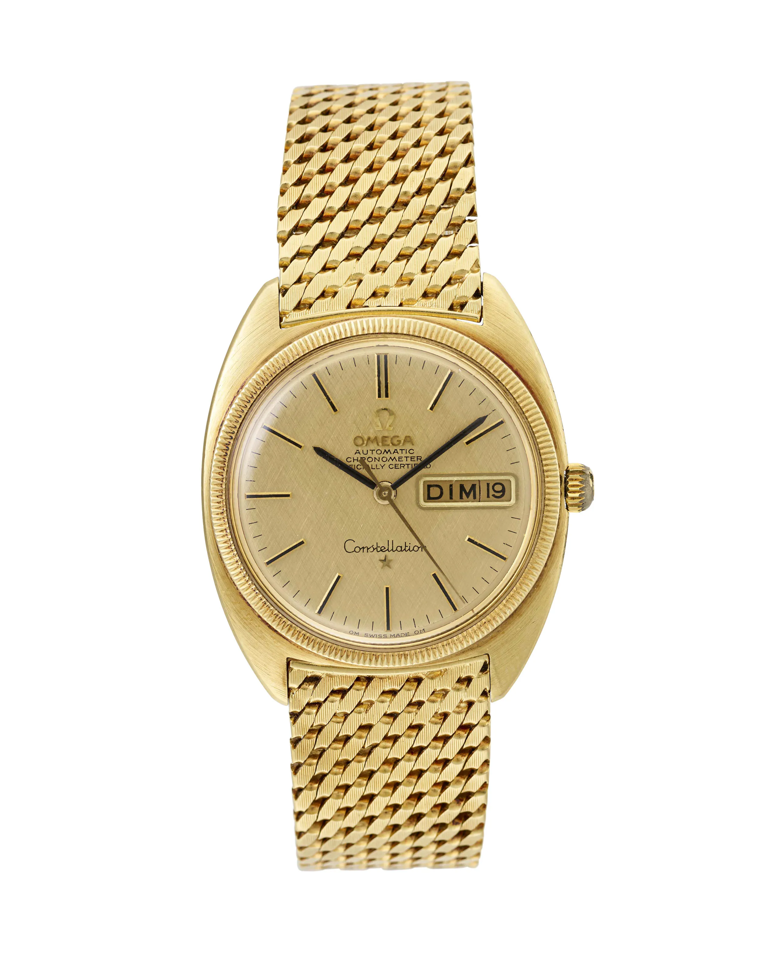 Omega Constellation 168.029 34mm 18k Gold Golden