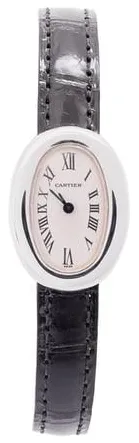 Cartier Baignoire 2369 18mm White gold White