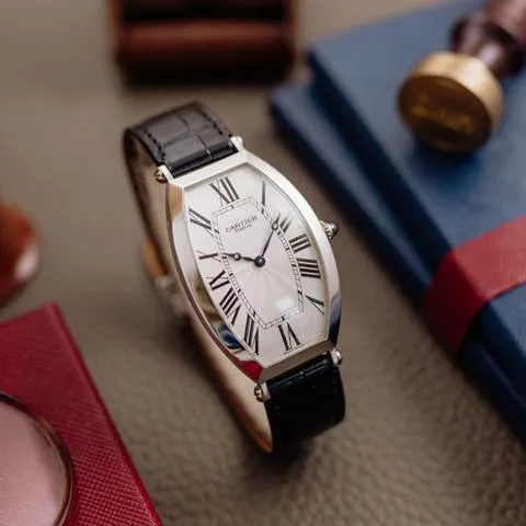 Cartier Tonneau 2803 Platinum White