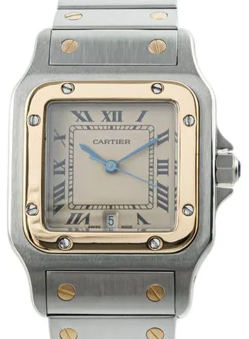 Cartier Santos W20011C4 29mm Yellow gold and Stainless steel Champagne 1