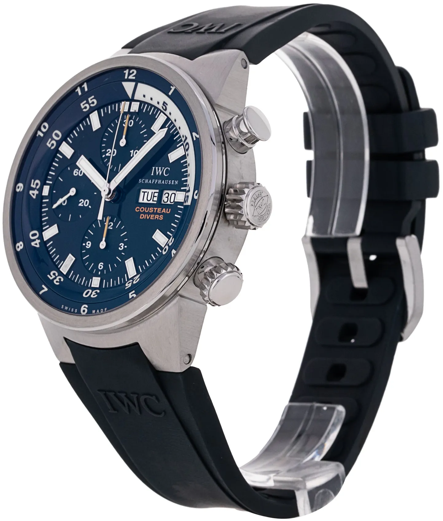 IWC Aquatimer Chronograph IW378201 44mm Stainless steel Blue Baton 1