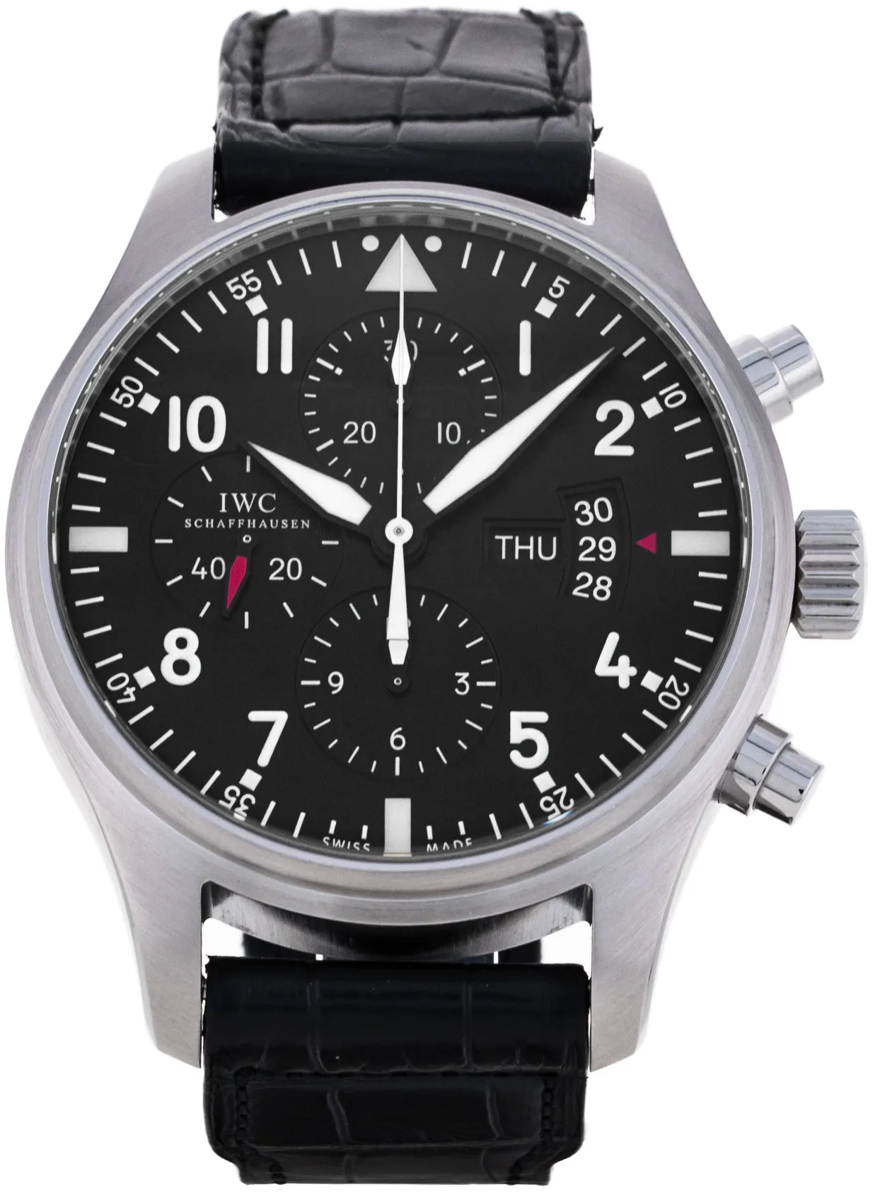 IWC Pilot IW377701 43mm Stainless steel Black