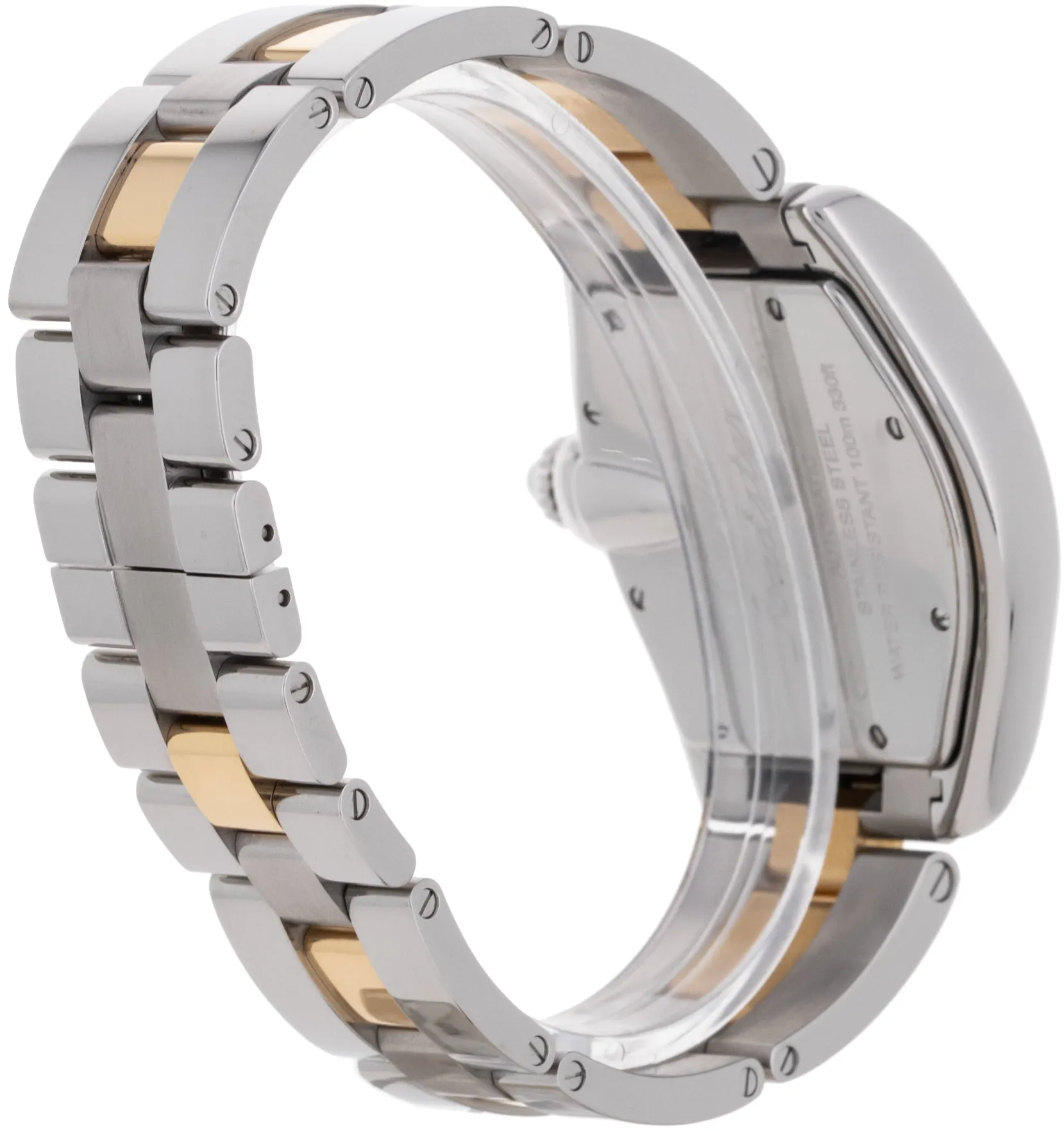 Cartier Roadster w62031y4 44mm Yellow gold and Stainless steel Silver Roman Numeral 2