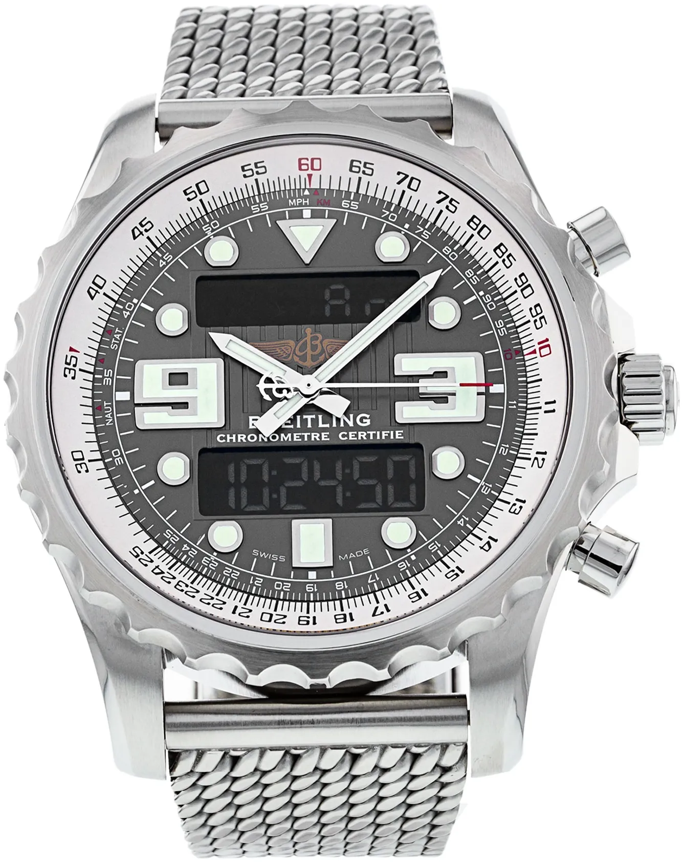 Breitling Chronospace A78365 48mm Stainless steel Gray