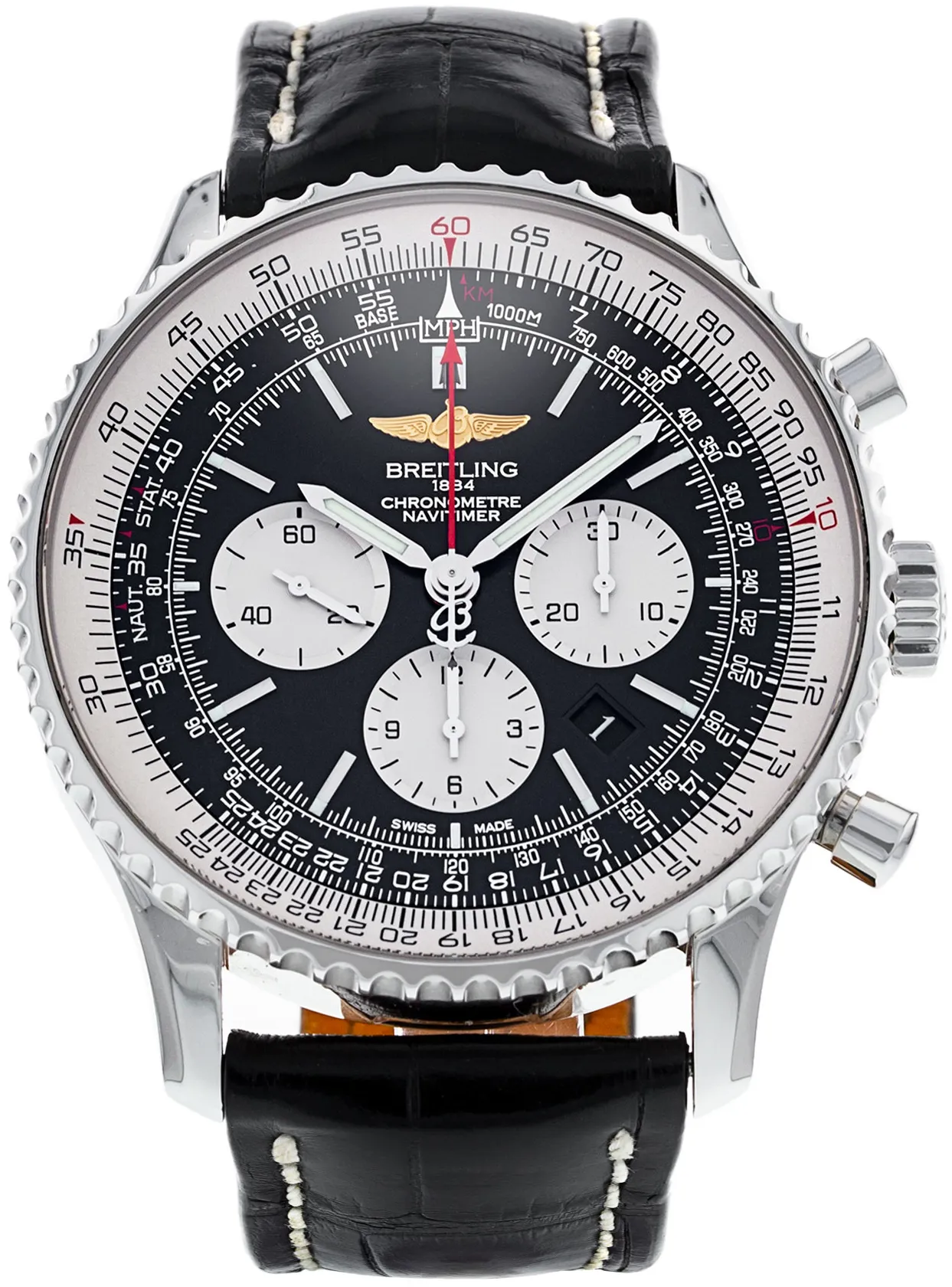 Breitling Navitimer AB0127 46mm Stainless steel Black Baton