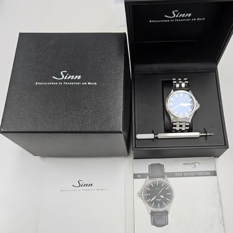 Sinn 556 556.0104 38mm Stainless steel Blue