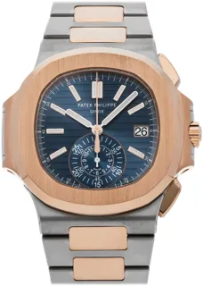 Patek Philippe Nautilus 5980/1AR-001 Rose gold and Stainless steel Blue