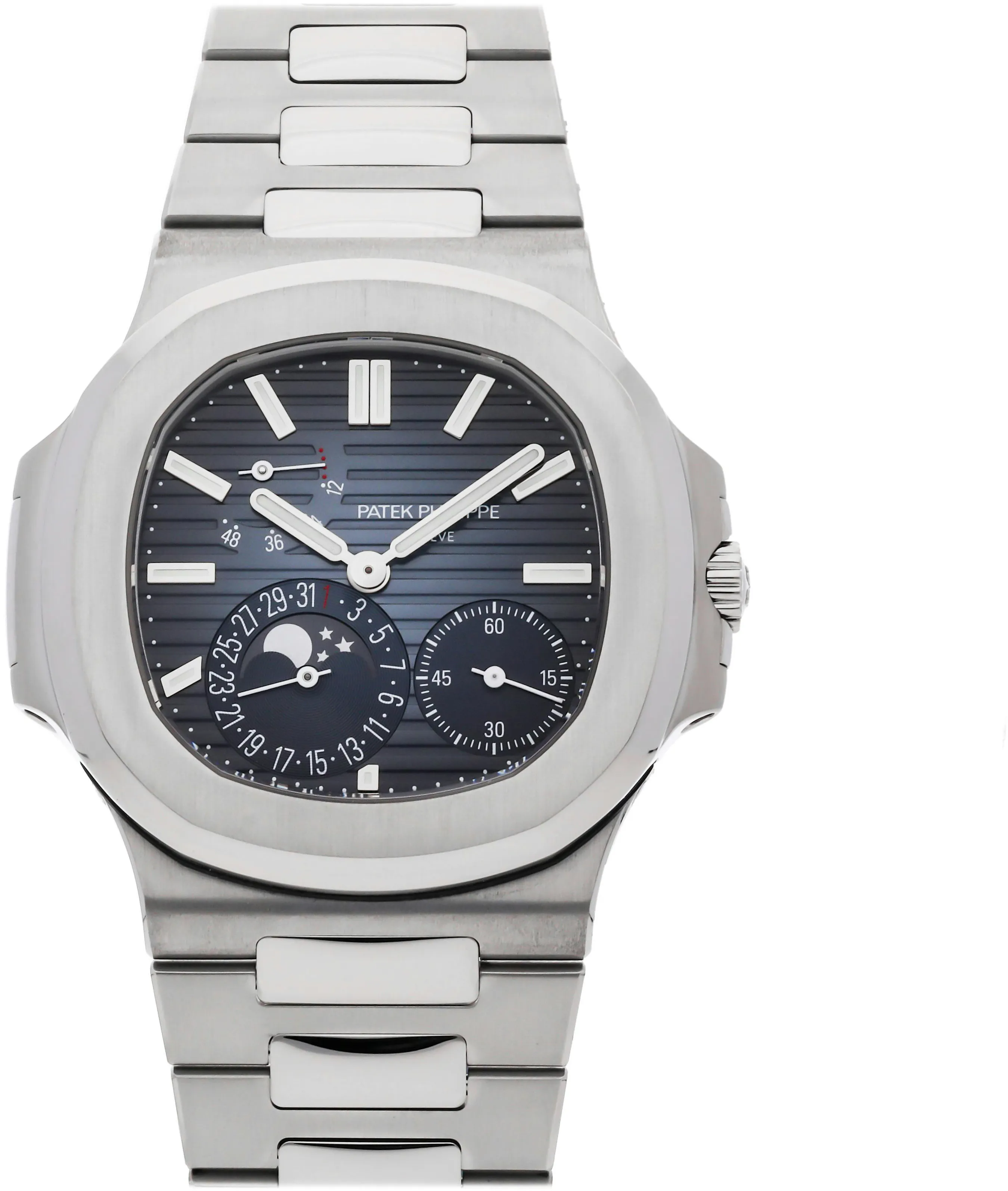 Patek Philippe Nautilus Moonphase 5712/1A-001 40mm Stainless steel Blue