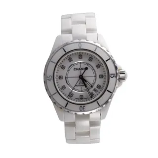 Chanel J12 H1629 Ceramic and Stainless steel White