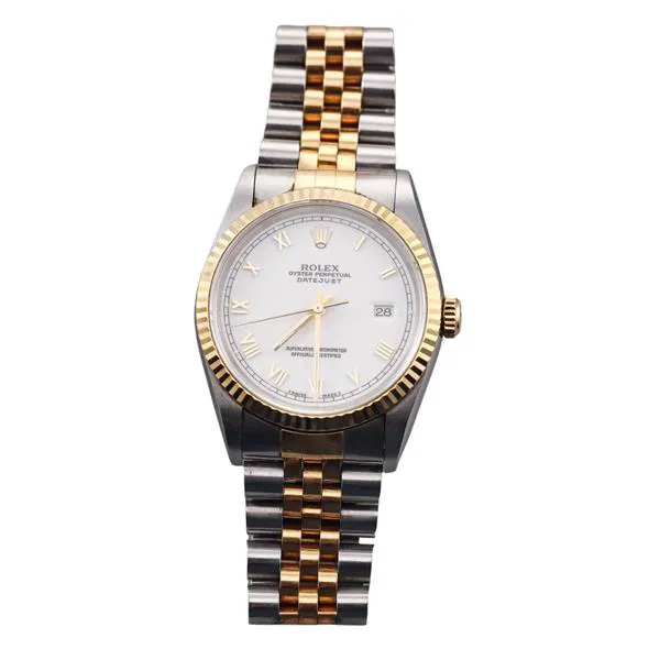 Rolex Datejust 36 16233 36mm 18k Gold and Stainless steel White