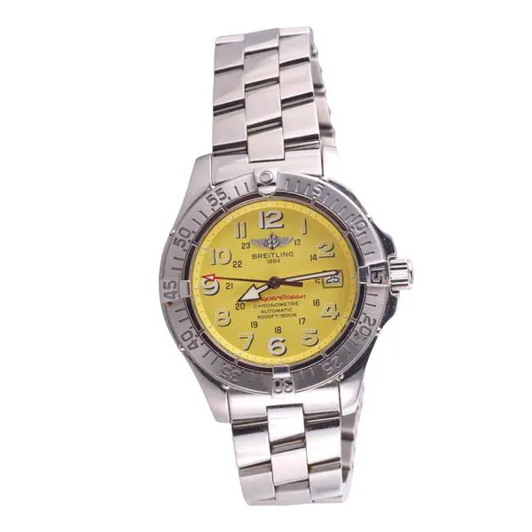 Breitling Superocean A17360 42mm Stainless steel Yellow