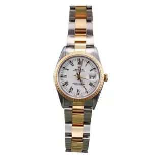 Rolex Oyster Perpetual Date 15223 18k Gold and Stainless steel White