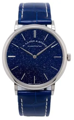 A. Lange & Söhne Saxonia 205.086 39mm White gold Blue