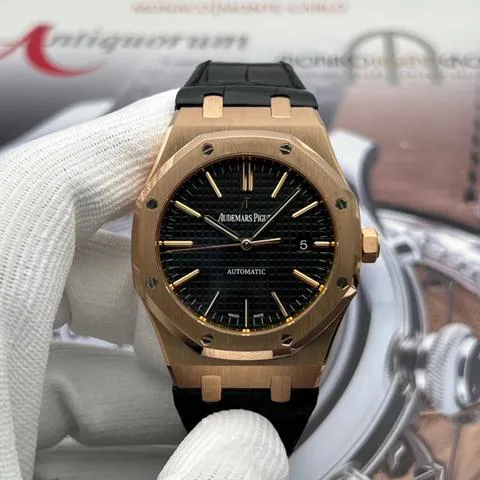 Audemars Piguet Royal Oak 15400OR.OO.D002CR.01 41mm Rose gold Black