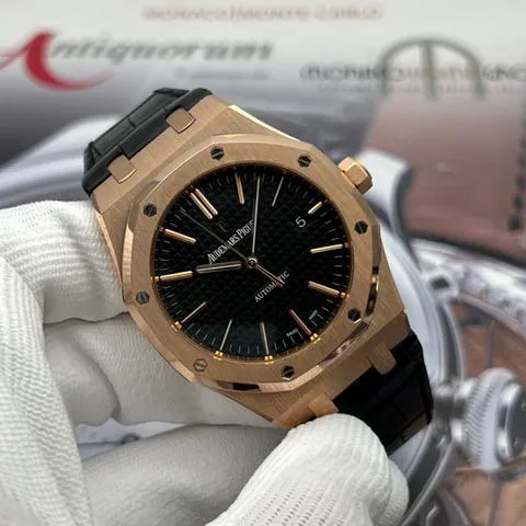 Audemars Piguet Royal Oak 15400OR.OO.D002CR.01 41mm Rose gold Black 1