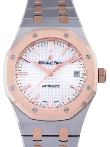 Audemars Piguet Royal Oak 15450SR.OO.1256SR.01 37mm Yellow gold and Stainless steel Silver