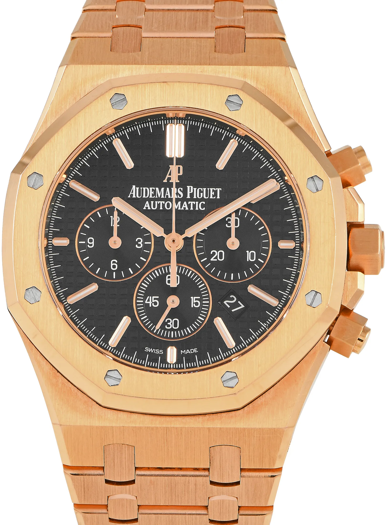 Audemars Piguet Royal Oak 26320OR 41mm Rose gold and 18k rose gold Black