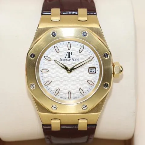 Audemars Piguet Royal Oak Lady 67600BA.OO.D090CR.01 33mm Yellow gold Silver