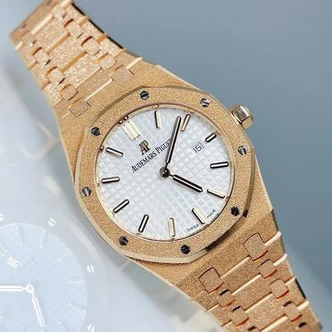 Audemars Piguet Royal Oak Lady 67653OR.GG.1263OR.01 33mm Rose gold Silver