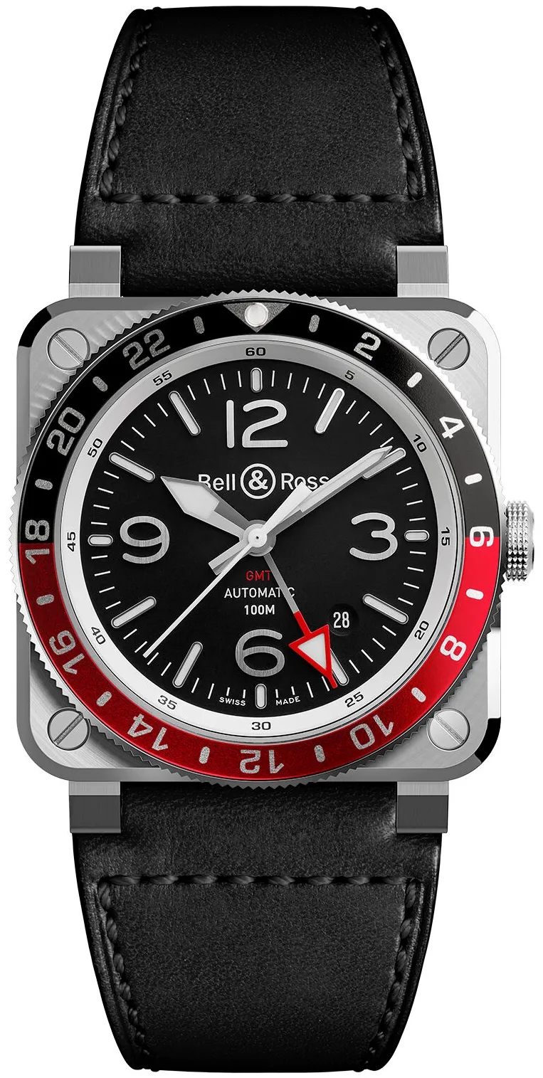 Bell & Ross BR 03 BR0393-BL-ST/SCA Stainless steel Black