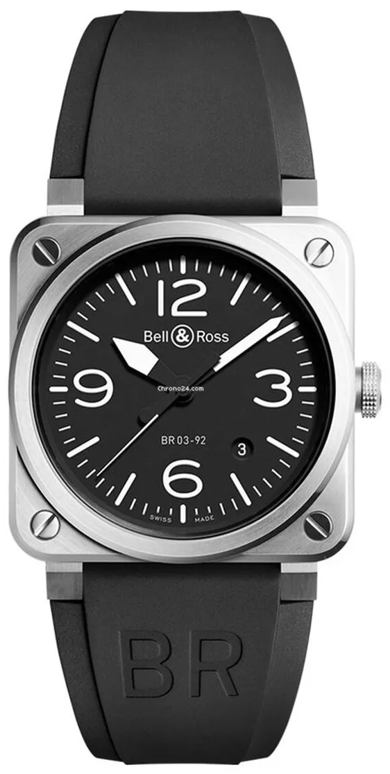 Bell & Ross Instruments BR0392-BLC-ST Stainless steel Black