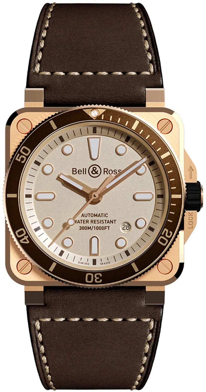 Bell & Ross Instruments BR0392-D-WH-BR/SCA 42mm Bronze White