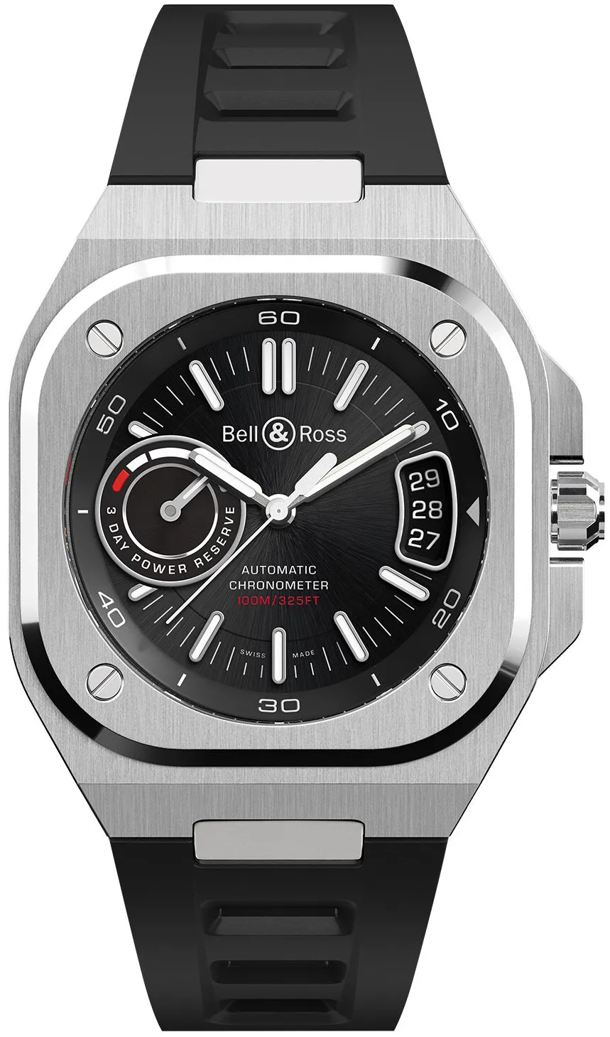 Bell & Ross Instruments BRX5R-BL-ST/SRB 40mm Stainless steel Black