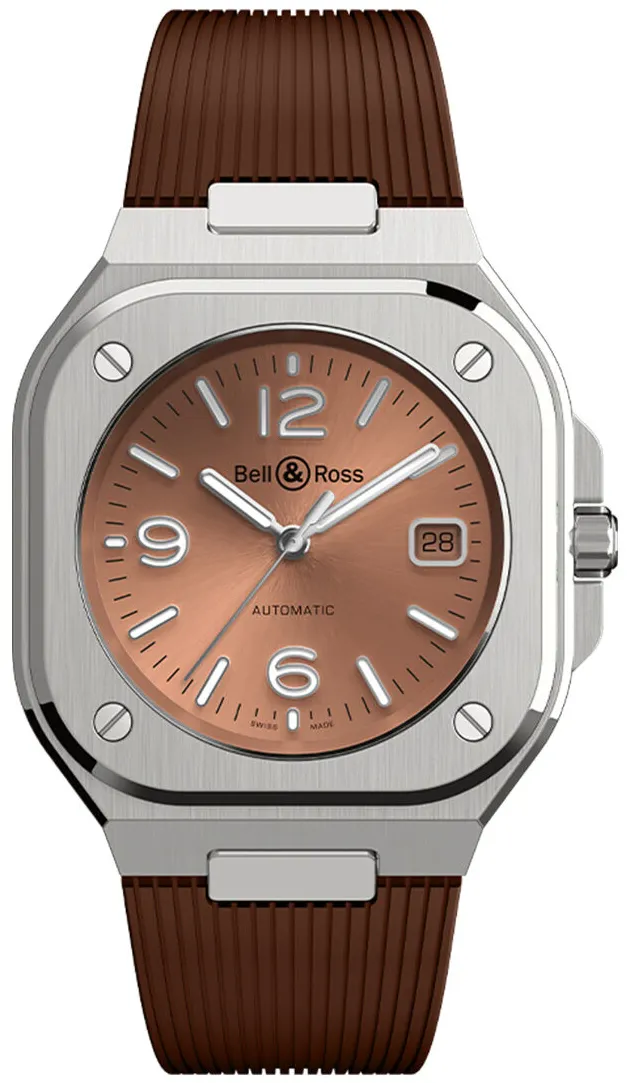 Bell & Ross Urban BR05A-BR-ST/SRB Stainless steel Brown