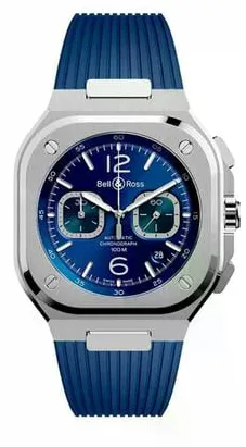 Bell & Ross Urban BR05C-BU-ST/SRB 42mm Stainless steel Blue