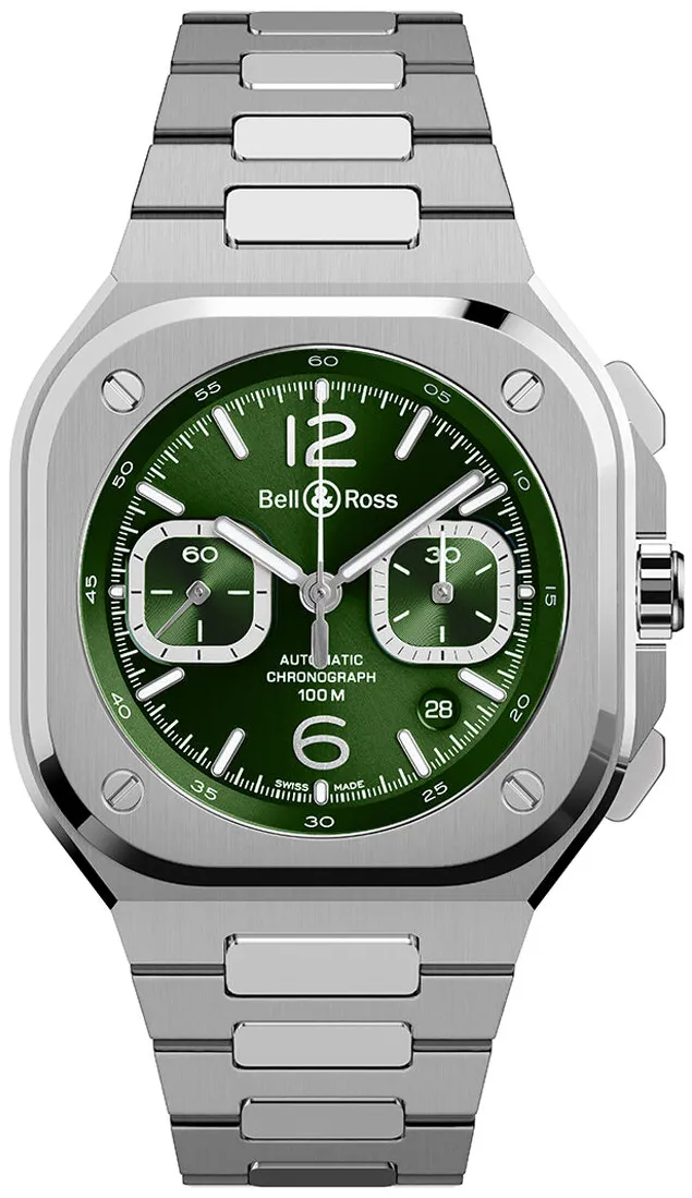 Bell & Ross Urban BR05C-GN-ST/SST Stainless steel Green