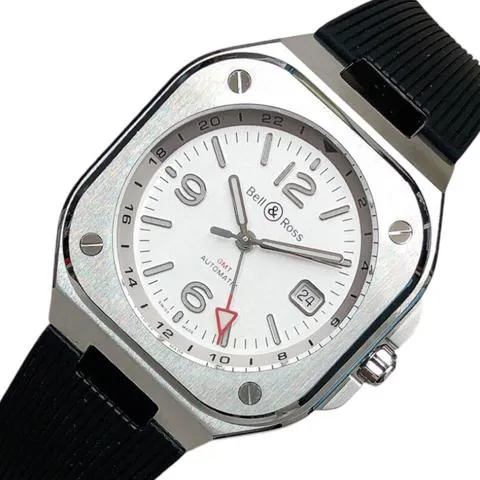 Bell & Ross Urban BR05G-SI-ST/SRB 41mm Stainless steel White