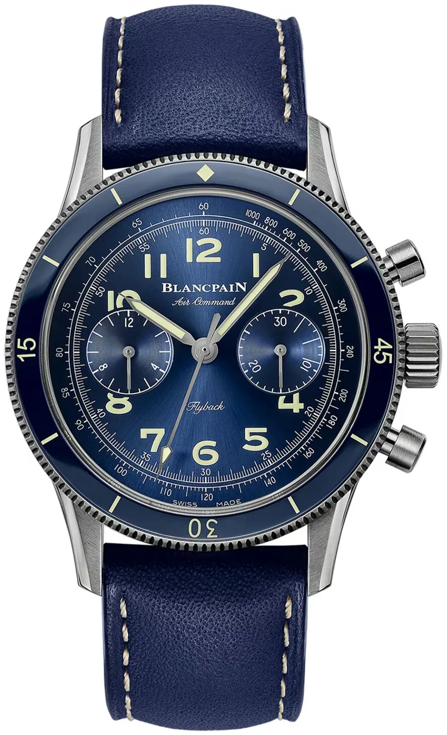 Blancpain Air Command AC02.12B40.63B 42.5mm Titanium Blue