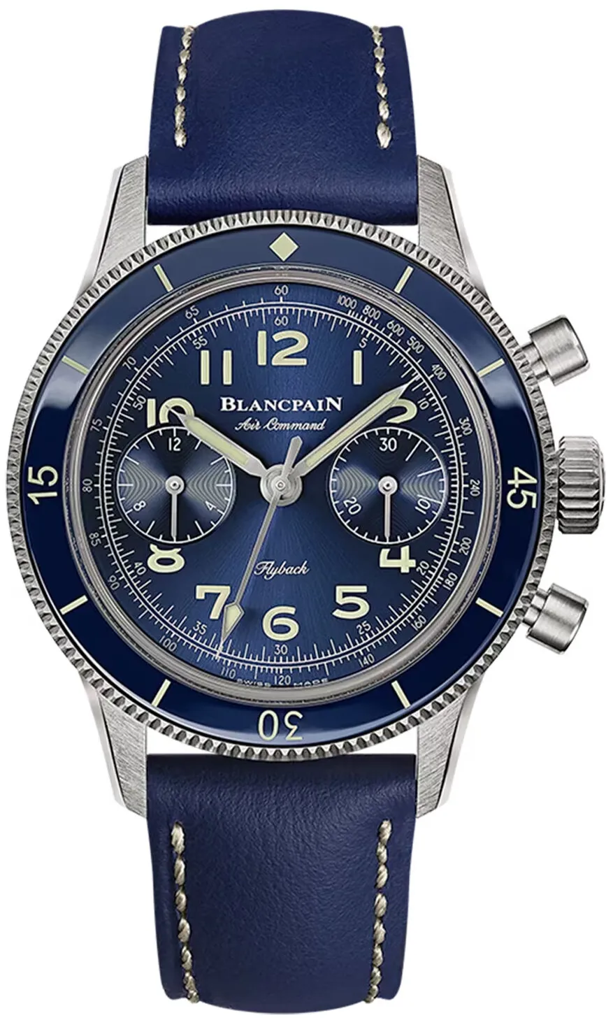 Blancpain Air Command AC03 12B40 63B 36.2mm Titanium Blue