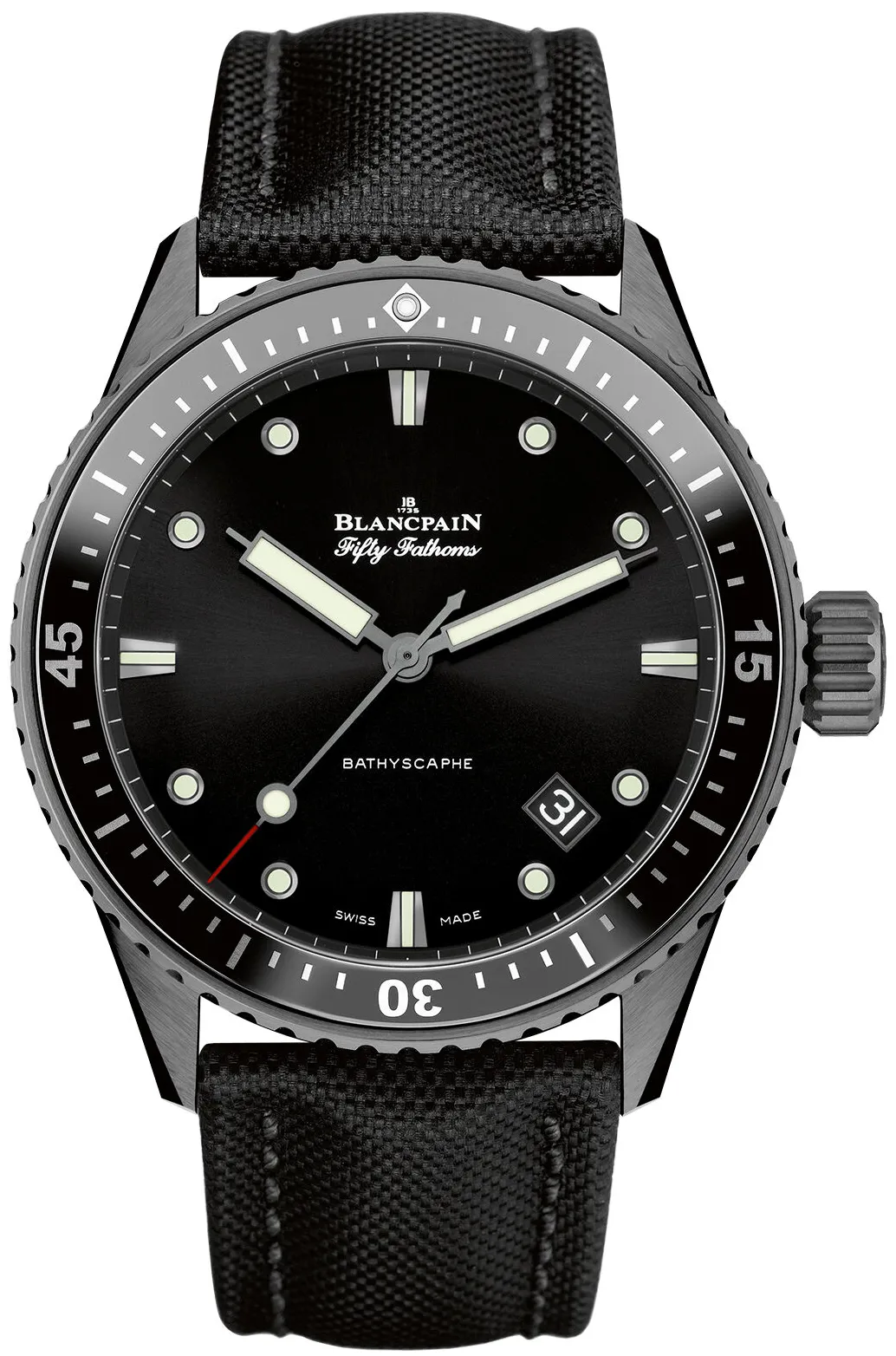 Blancpain Fifty Fathoms 5000-0130-B52A 43.6mm Ceramic and Black DLC Black 1