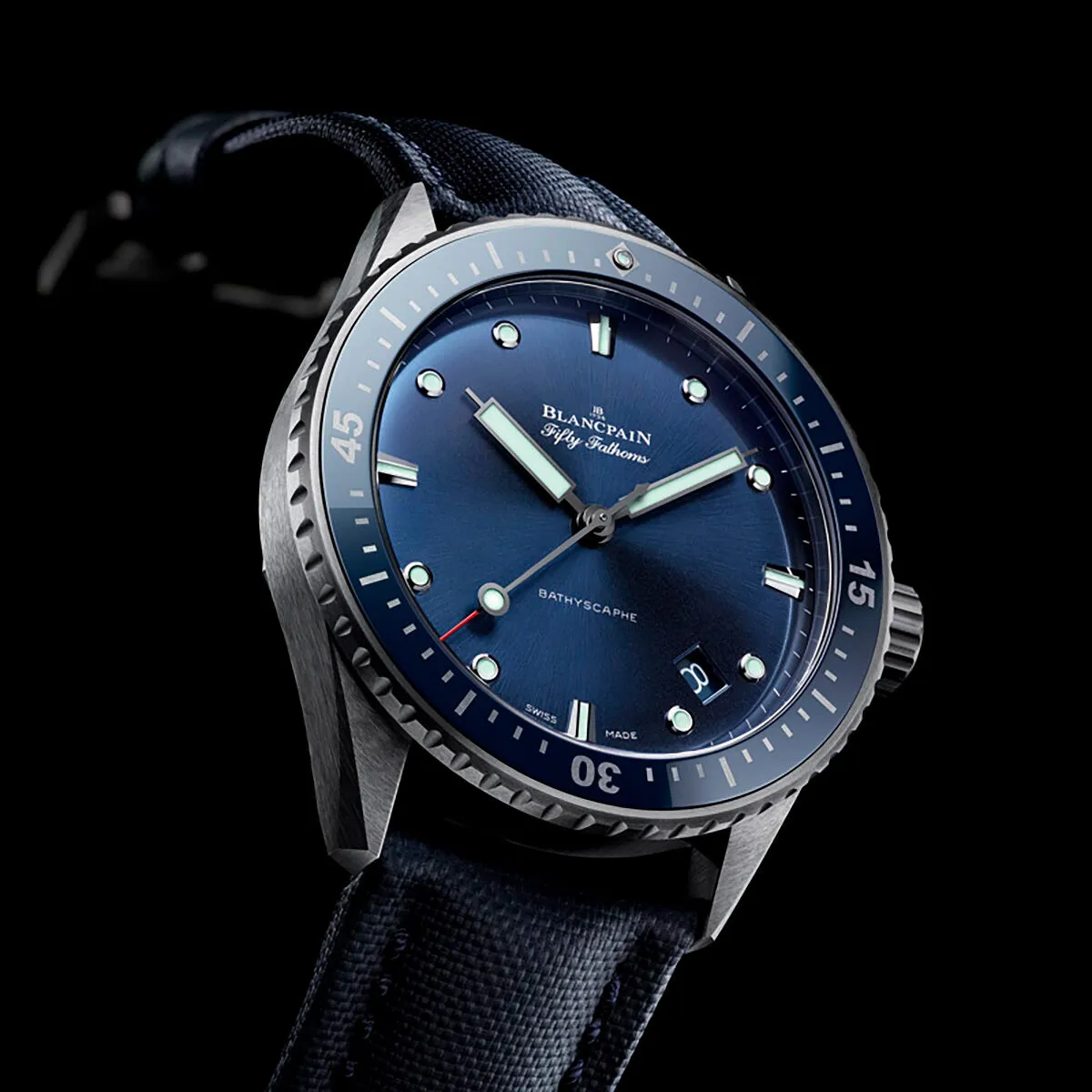 Blancpain Fifty Fathoms 5000-0240-O52A 43.6mm Ceramic Blue