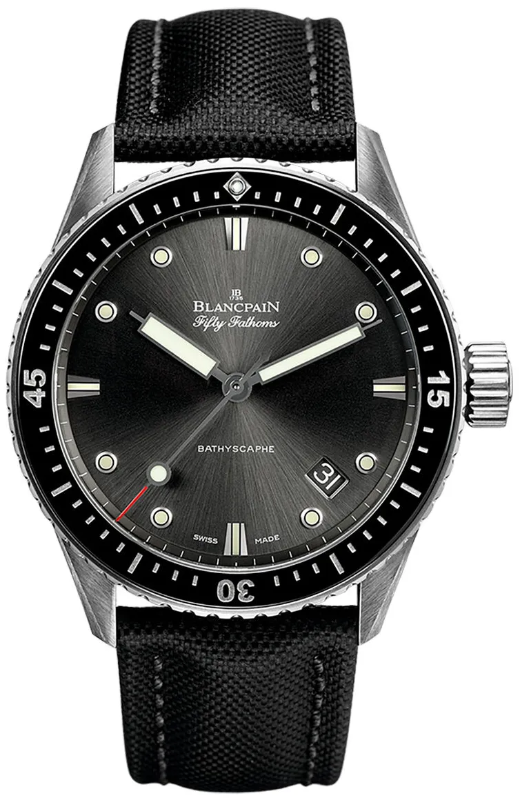 Blancpain Fifty Fathoms 5000-1110-B52A 43mm Stainless steel Gray meteor